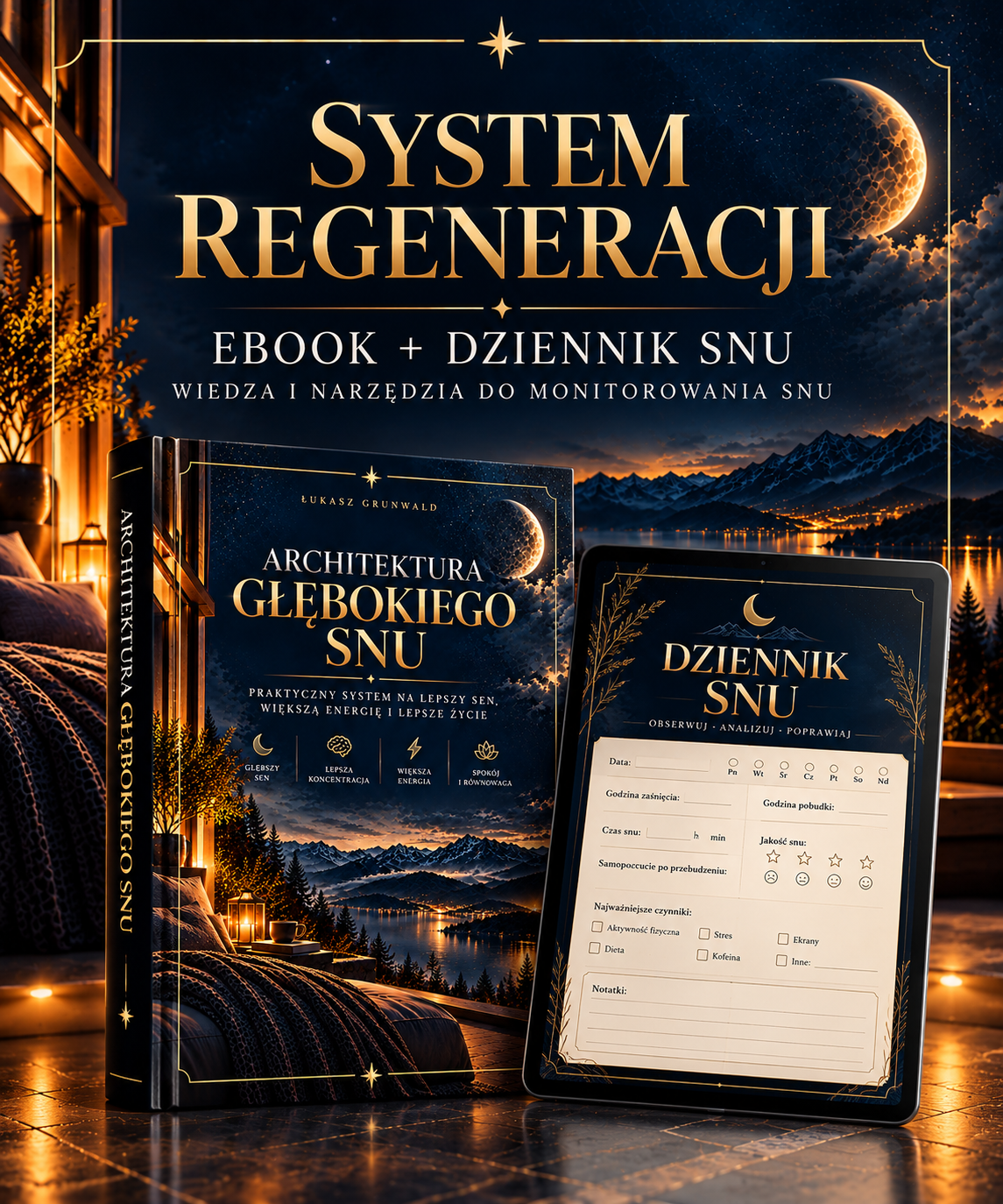 System Regeneracji — ebook Architektura Głębokiego Snu i dziennik snu